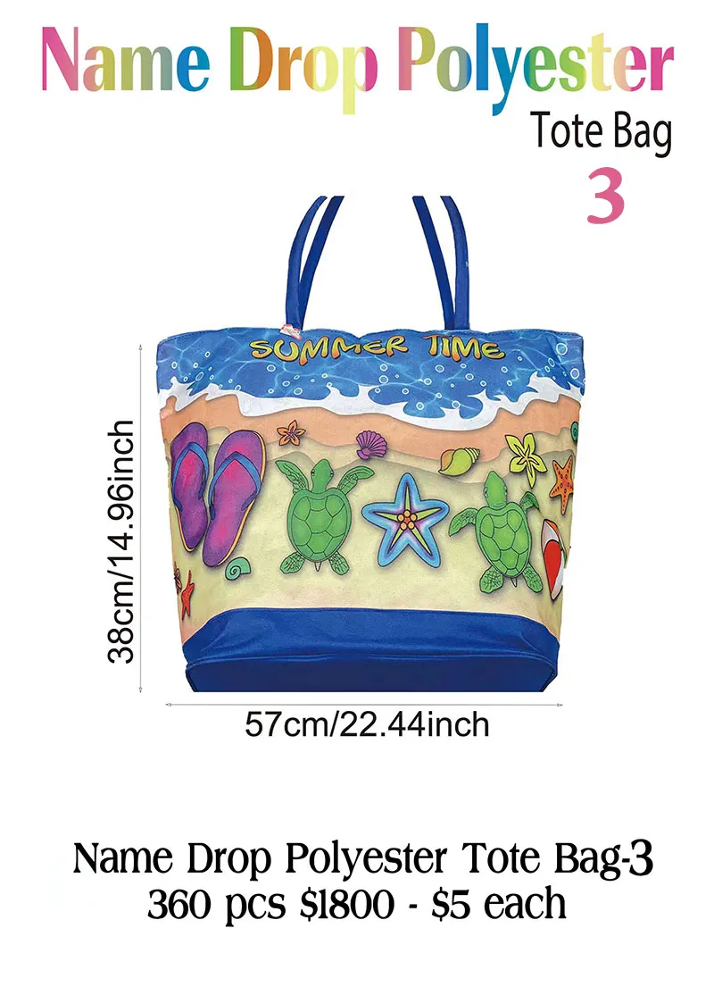 NameDrop-Name Drop Polyester Tote Bag-3